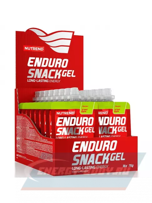 Энергетический гель NUTREND EnduroSnack саше 16 x 75 г, Зеленое яблоко