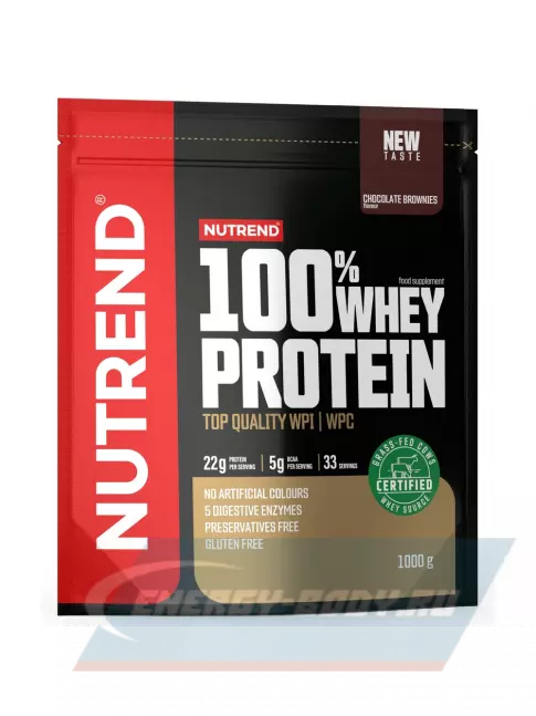  NUTREND 100% Whey Protein 1000 г, Шоколадный брауни