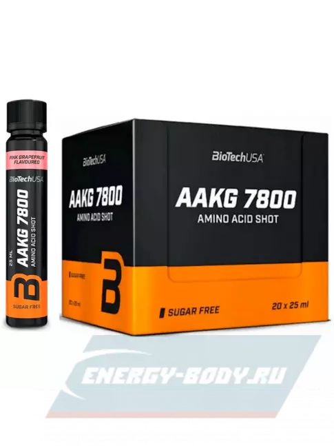 BiotechUSA AAKG 7800 20 х 25 мл, Розовый грейпфрут BiotechUSA AAKG 7800 20 х 25 мл, Розовый грейпфрут