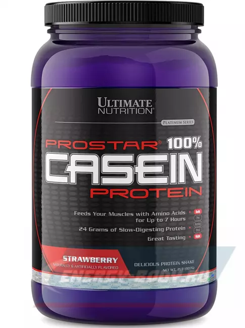  Ultimate Nutrition PROSTAR 100% CASEIN 907, Клубника