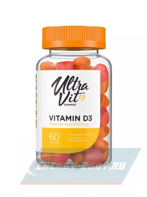  UltraVit Gummies Vitamin D3 60 жевательных таблеток