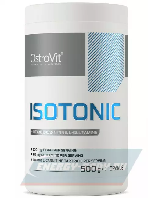  OstroVit Isotonic (+BCAA, L-Carnitine, L-Glutamine) 500 г, Апельсин