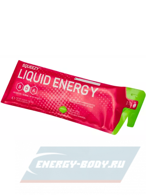 Энергетический гель SQUEEZY Liquid Energy no caffeine 60 мл, Без вкуса