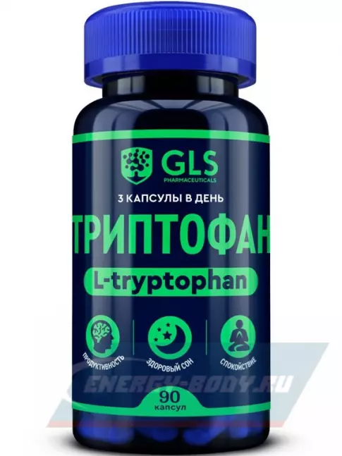 Аминокислотны GLS pharmaceuticals Триптофан 501 мг (L-Tryptophan) 90 капсул