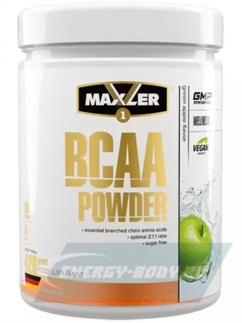 ВСАА MAXLER BCAA Powder 2:1:1 Sugar Free EU 420 г, Зеленое яблоко