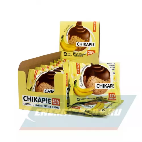 Батончик протеиновый Chikalab ChikaPie Банан в шоколаде, 9 x 60 г