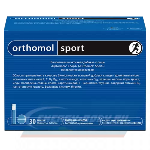  Orthomol Orthomol Sport (таурин) (жидкость+таблетки) Нейтральный, курс 30 дней