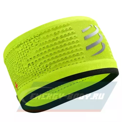  Compressport Повязка на голову On/Off Flash - Fluo Yellow/Black 