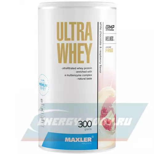  MAXLER Ultra Whey Белый шоколад с малиной, 300 г