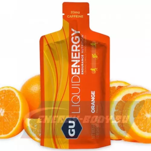 Энергетический гель GU ENERGY GU Liquid Enegry Gel 20mg caffeine Апельсин, 60 г