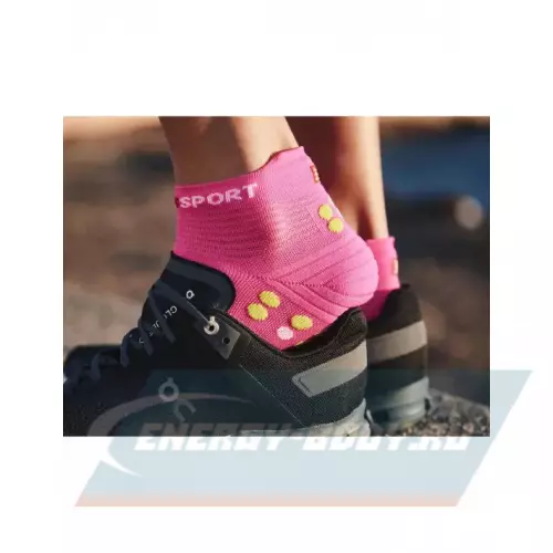  Compressport Носки V4 Run Low Pink/Primerose T2