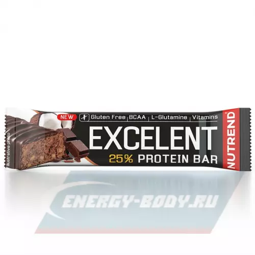 Батончик протеиновый NUTREND Excelent Protein Bar Шоколад-Кокос, 85 г