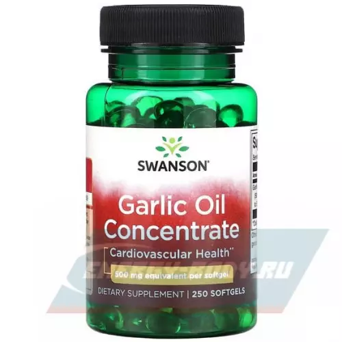  Swanson Garlic Oil 500 mg 250 капсул