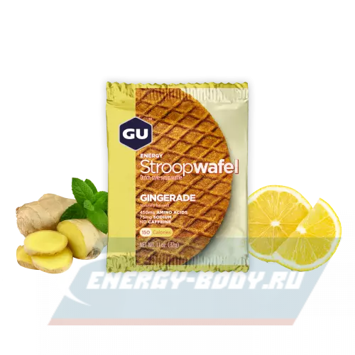 Батончик энергетический GU ENERGY GU ENERGY STROOPWAFEL no caffeine Имбирь, 1 вафля