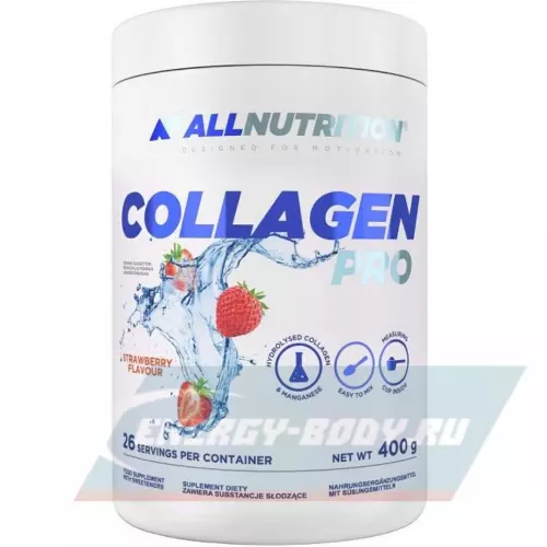COLLAGEN All Nutrition Collagen Pro Клубника, 400 г
