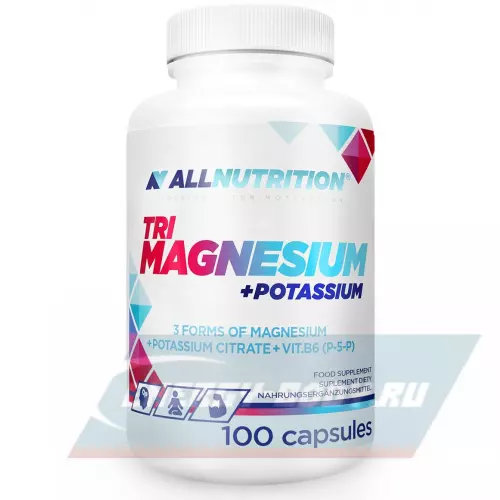  All Nutrition TRI MAGNESIUM + POTASSIUM 100 капсул