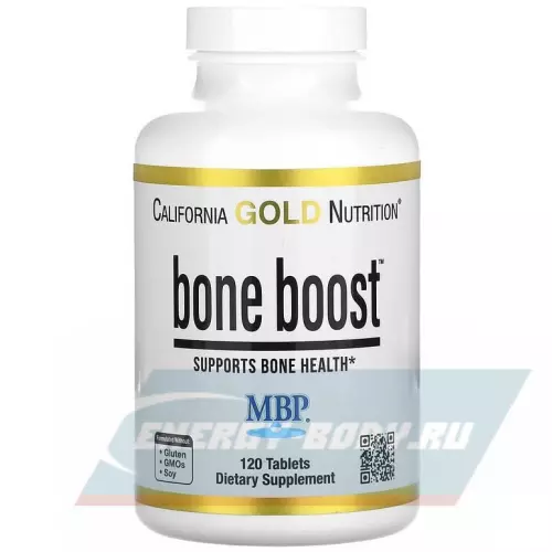  California Gold Nutrition Bone Boost Нейтральный, 120 таблеток