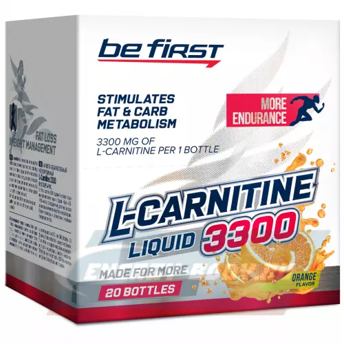 L-Карнитин Be First L-Carnitine Liquid 3300 mg Апельсин, 20 х 25 мл