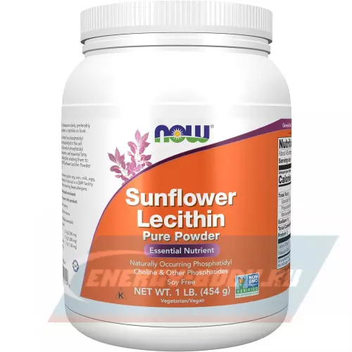 Аминокислотны NOW FOODS Sunflower Lecithin Pure Powder 454 г