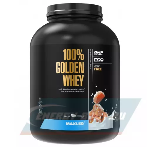  MAXLER 100% Golden Whey Соленая карамель, 2270 г