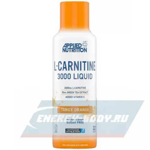 L-Карнитин Applied Nutrition L-carnitine Liquid 3000 мг Острый Апельсин, 480 мл