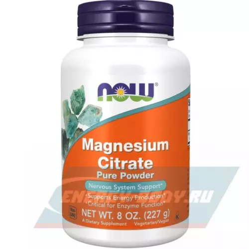  NOW FOODS Magnesium Citrate Powder 8 oz (227 g) Натуральный, 227 г