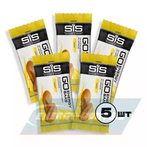 Батончик энергетический SCIENCE IN SPORT (SiS) GO Energy Bake Лимон, 5 x 50 г