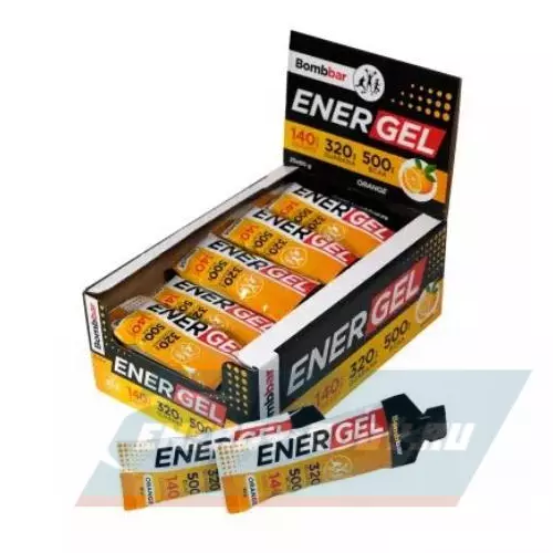 Энергетический гель Bombbar EnerGel Апельсин, 20 х 60 г