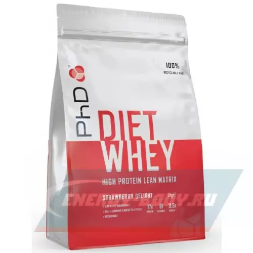  PhD Nutrition Diet Whey High Protein Lean Matrix Клубника, 2000 г