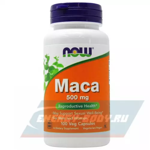  NOW FOODS Maca 500 mg 100 Веган капсул