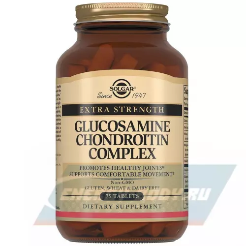 Суставы, связки Solgar Glucosamine Chondroitin Complex 75 таблеток