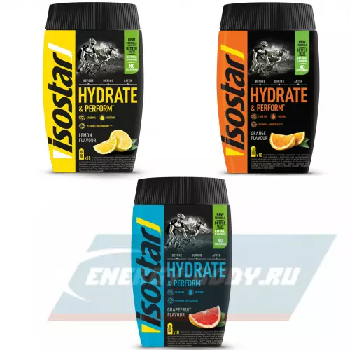  ISOSTAR Hydrate and Perform Powder Mix, 3 x 400 гр
