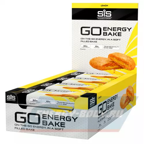 Батончик энергетический SCIENCE IN SPORT (SiS) GO Energy Bake Лимон, 12 х 50 г