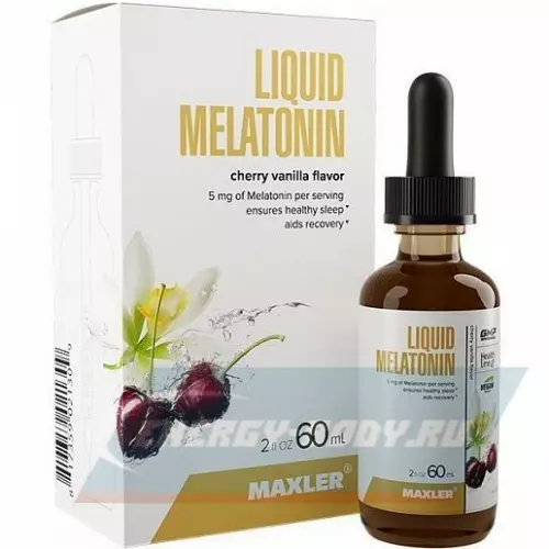  MAXLER Melatonin Liquid 5 мг Вишня - ваниль, 60 мл