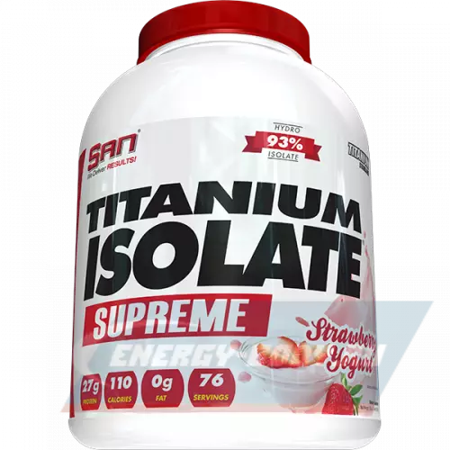  SAN Titanium Isolate Supreme Клубника йогурт, 2240 г
