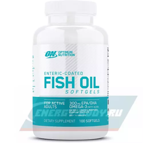 Omega 3 OPTIMUM NUTRITION Fish Oil softgels Нейтральный, 100 капсул