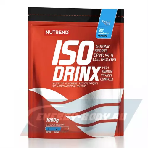  NUTREND Isodrinx + Coffeine Голубая малина, 1000 г