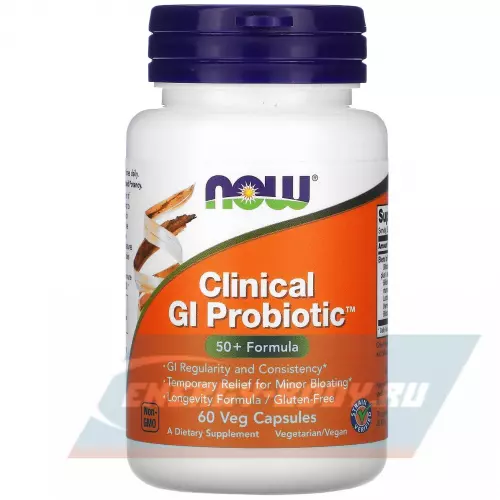 NOW FOODS Clinical GI Probiotic 60 веган капсул