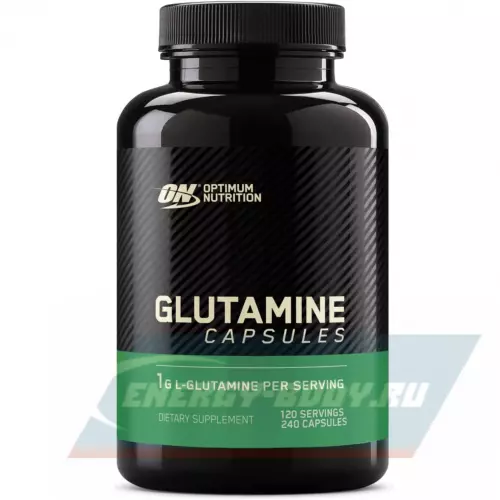 Глютамин OPTIMUM NUTRITION Glutamine caps 1000 mg Нейтральный, 240 капсул