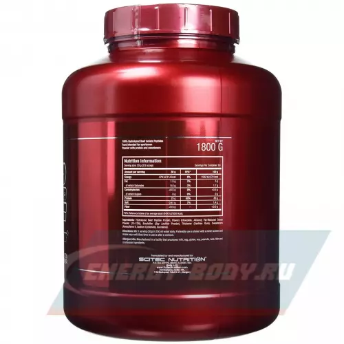  Scitec Nutrition 100% Hydrolyzed Beef Isolate Peptides Фундук - Шоколад, 1800 г