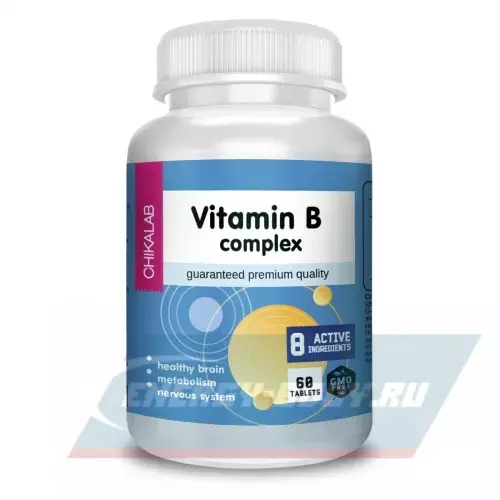  Chikalab Vitamin B complex Нейтральный, 60 капсул