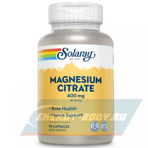  Solaray Magnesium Citrate 400 mg 90 капсул