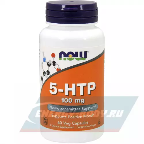  NOW FOODS 5-HTP 100 мг Нейтральный, 60  веган капсулы