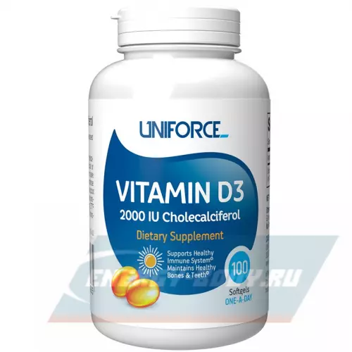  Uniforce Vitamin D3 2000 IU 100 капсул