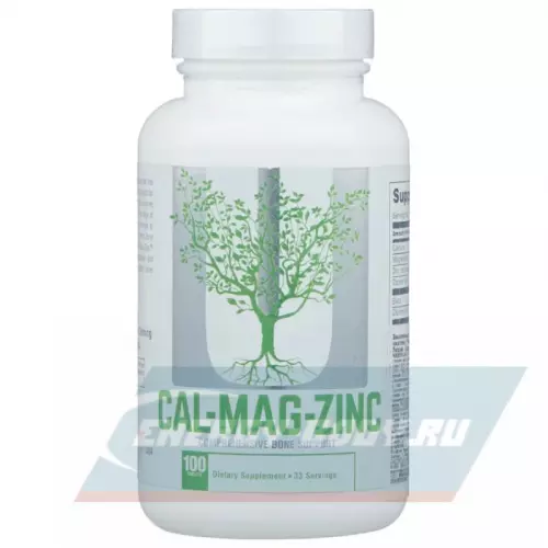  UNIVERSAL NUTRITION Calcium Zinc Magnesium Нейтральный, 100 таблеток