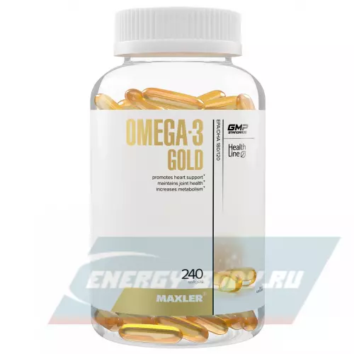 Omega 3 MAXLER Omega-3 Gold (USA) 240 капсул