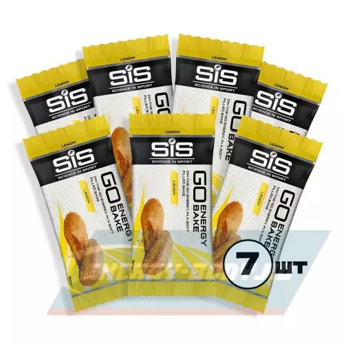 Батончик энергетический SCIENCE IN SPORT (SiS) GO Energy Bake Лимон, 7 x 50 г