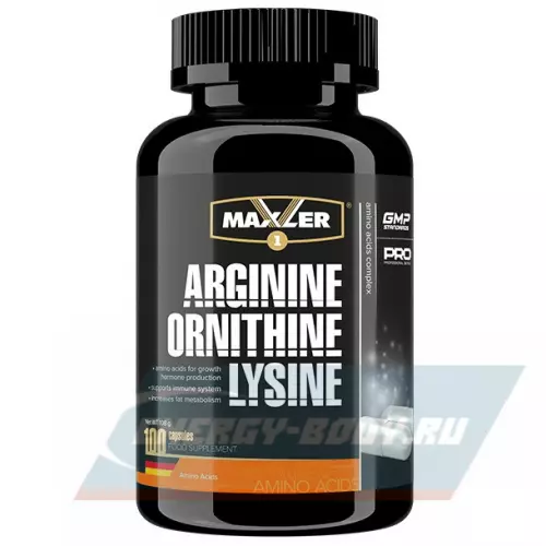  MAXLER Arginine Ornithine Lysine Нейтральный, 100 капсул
