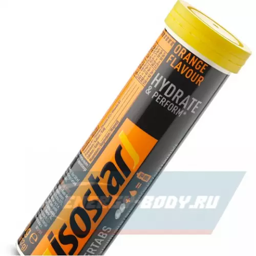  ISOSTAR Изотонический напиток Powertabs Апельсин, 1 банка x 5 порций