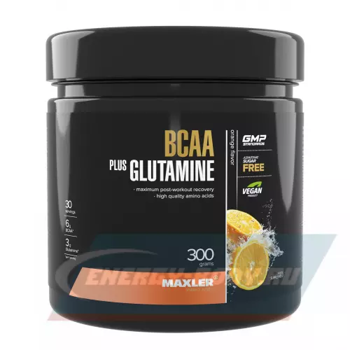 ВСАА MAXLER BCAA + Glutamine 300 g 2:1:1 Апельсин, 300 г